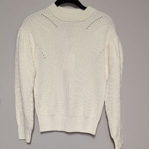 English Factory Cream Crew Neck Sweater